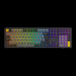 AKKO Black & Gold 5108B Plus Wireless Gaming Keyboard, RGB, - V3 Cream Yellow Pro Switch, Black, ISO (UK)